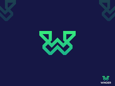 W Letter Modern Logo Design