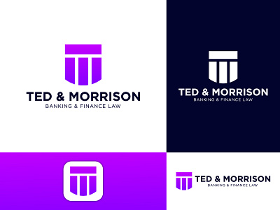 T+M  Letter, Finance Law Modern Logo Design