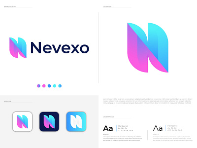 N Letter , App Logo , Software Modern Logo Design