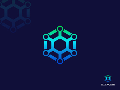 Lab Logo , Blockchain Lab Modern Logo Design