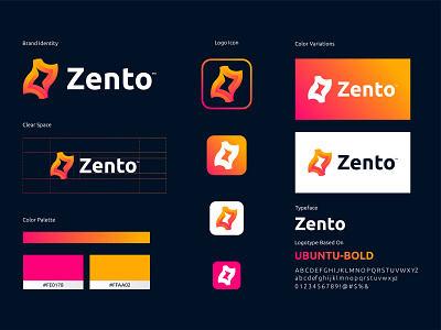 Z LETTER MODERN LOGO, BRAND IDENTITY, BRAND STYLE GUIDE