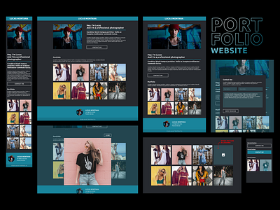 Photographer portfolio website about design figma full site gallery interface modal window photographer popup portfolio ui ux website