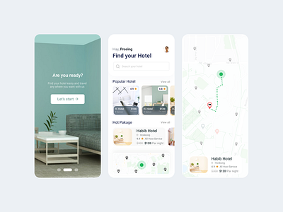 Hotel Booking Mobile App design