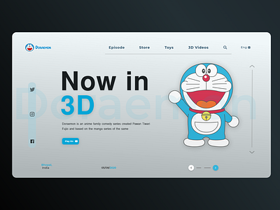 Doraemon adobe xd adobexd animation design doraemon ui ux vector web website