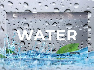 WATER adobe xd adobexd animation branding design illustration ui ux web website