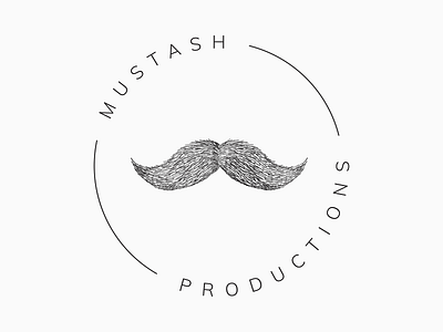 Mustash Productions Logo Design branding design flat icon identity illustration logo logo type vector web