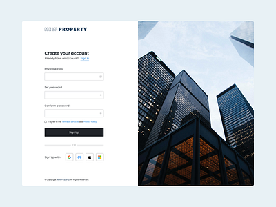 Sign Up Page signup ui ux