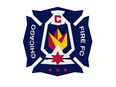 Chicago Fire FC Concept Logo branding chicago chicago fire concept logo design fire football icon illustration logo minimal soccer soccer badge sports vector