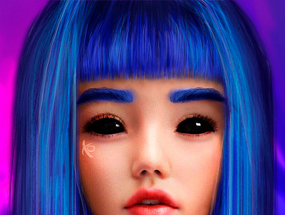 Blade Runner art blade runner blade runner 2049 digitalart drawing girl photoshop xo xseniyaze