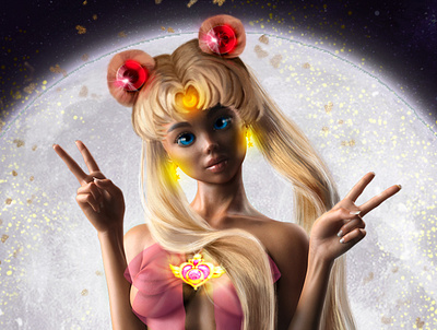 Sailor Moon anime art digitalart drawing girl manga photoshop sailormoon xo xseniyaze