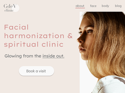 Design 6: Facial and Spiritual Clinic 30daychallenge 30daysofwebdesign branding dailydesignchallenge feedback feedbackplease webdesign