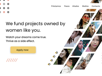 Design 23: Funding for woman 30daychallenge 30daysofwebdesign dailydesignchallenge uidesign webdesign