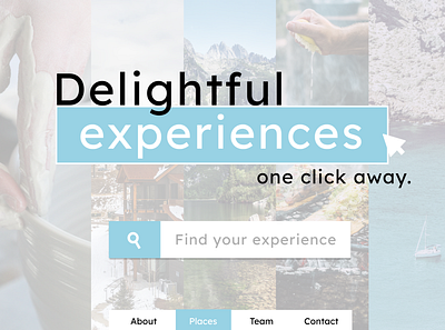 Design 26: Experiences finder 30daychallenge 30daysofwebdesign dailydesignchallenge uidesign webdesign