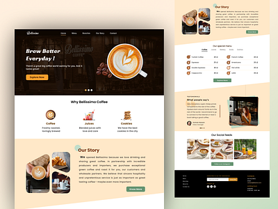 Coffee Shop landing page