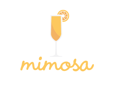 mimosa brand branding drink freelance indianapolis indy instagram logo logotyp mimosa startup
