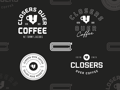 Closers Over Coffee - Alternate Branding brand mark branding hand lettering ipad pro lettering logo