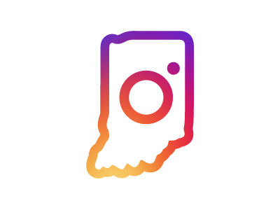Instagram for Indiana 1/2 // @igersindy brand branding gradient igers indiana indianapolis instagram local logo mark rainbow