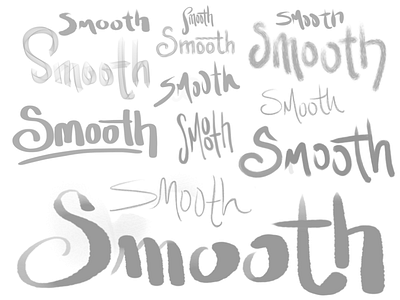 Smooth // 001 apple pencil hand lettering ipad ipad pro lettering type