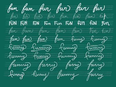 Fun // 034 fun hand lettering indiana indianapolis ipad ipad pro lettering procreate app type typography