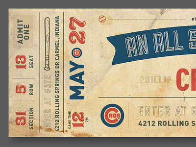 Baseball Themed Birthday Invitations baseball birthday invitation invite party stub ticket ticket stub