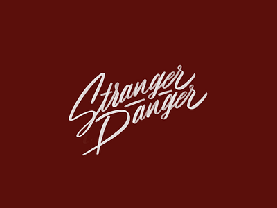 Stranger Danger apple apple pencil hand lettering ipad pro lettering type typography
