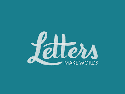 Letters Make Words apple pencil hamrick brushes hand lettering ipad pro lettering procreate type typography