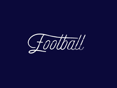 Football football hand lettering nfl type typography