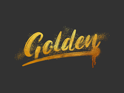 Golden apple apple pencil awards gold golden globes ipad pro lettering type typography
