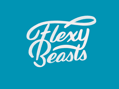 Flexy Beasts apple pencil athlete beast crossfit fitness flex hand lettering ipad lettering logo shirt