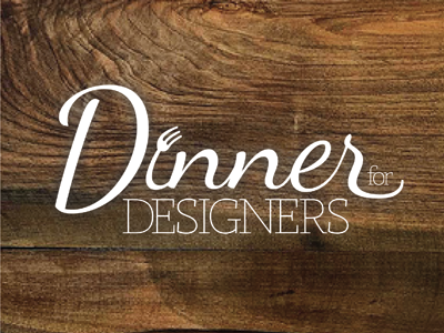 Dinner for Designers_Logo designers dinner food for logo meet texture typography up wood