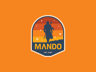 Mando apple pencil badge badge logo branding icon illustration ipad pro logo mandalorian patch procreate star wars sticker