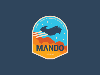 Mandalorian - Razor Crest badge badge logo bounty hunter galaxy icon mandalorian mando ships space starwars the mandalorian