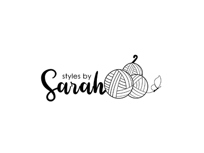 Logo Concept for Styles by Sarah clothline logo fashion knit malawi styles by sarah yarn logo