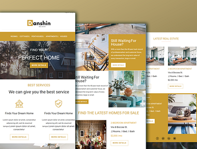 Mailchimp Template Real Estate Design design email template design mailchimp