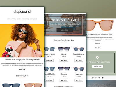 Mailchimp Template Design Eye Shop