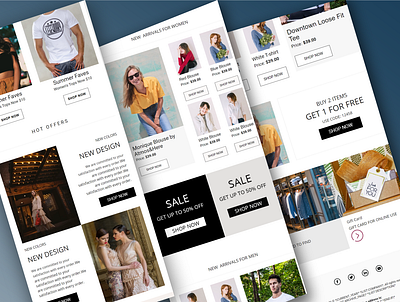 Mailchimp Template Ecommerce-Shop Design design email template design mailchimp