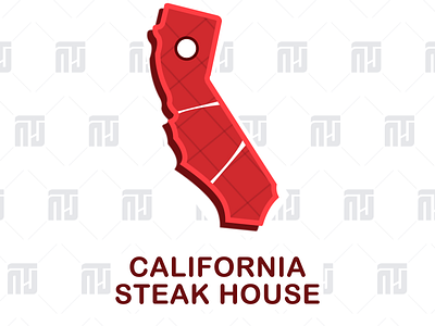 Original California Steak House Logo Design