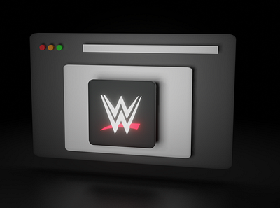 WWE 3D Web Page 3d 3d art 3d artist app design graphic illustration logo nxt page raw smackdown web website