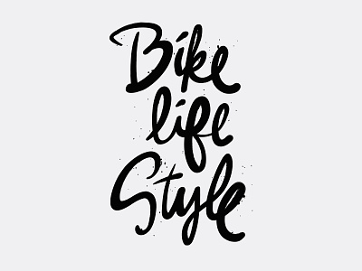 I like bikes bicycles bike hand lettering ink lifestyle messy