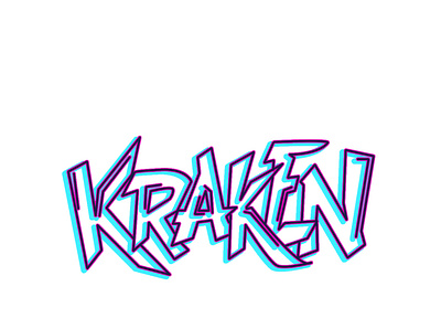 kraken tipografia branding illustration illustration art logo typography