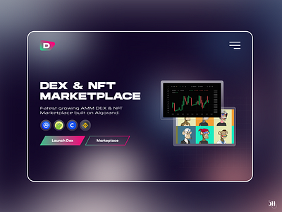 DEX & NFT Marketplace Landing page