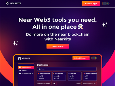 Nearkits.io landing page