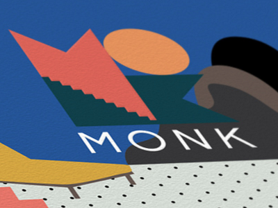 MONK Rome collage design illustration music