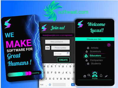 Welcome to the earth...welcome to softweel app mobile web
