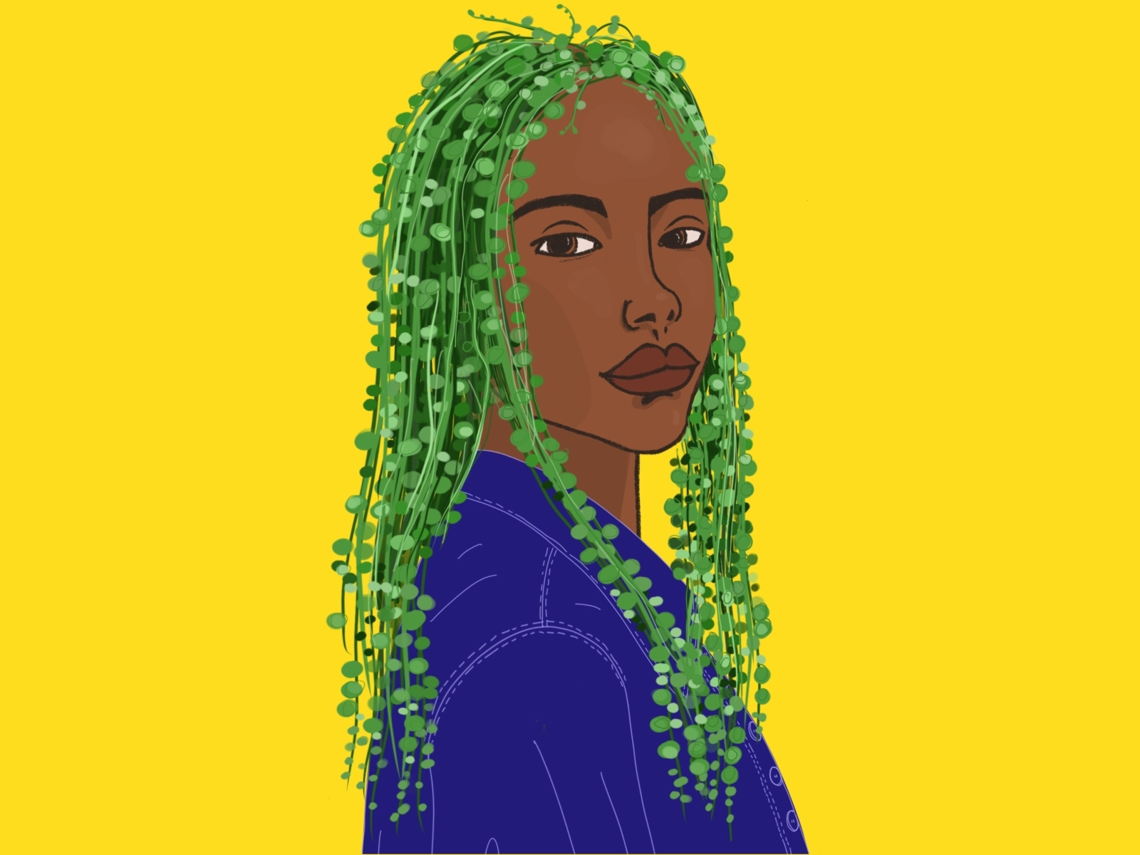 Natural Hair (String of Pearls) by Chels Barrow on Dribbble