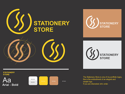 Letter SS Logo branding design icon letter logo lettermark logo logo design logotype market minimal minimalist logo premium shapes simple logo ss stationery store