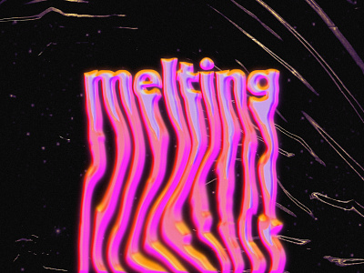 melting. graphic design illustration logo vector