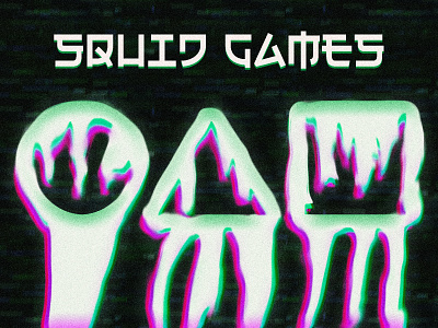Squid Games graphic design illustration liquify logo typography