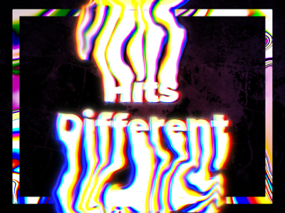 Hits Different LSD Art abstract aesthetics colorful graphic design illustration liquid liquify psychedelic