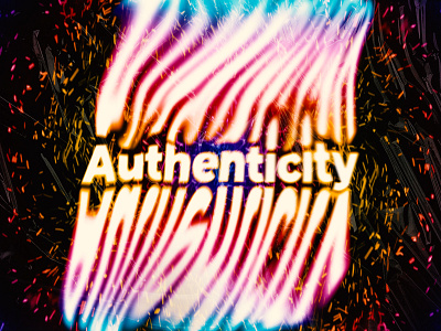 Authenticity graphic design jjahmedamer liquify logo photoshop poster art poster design trendy typography wallart